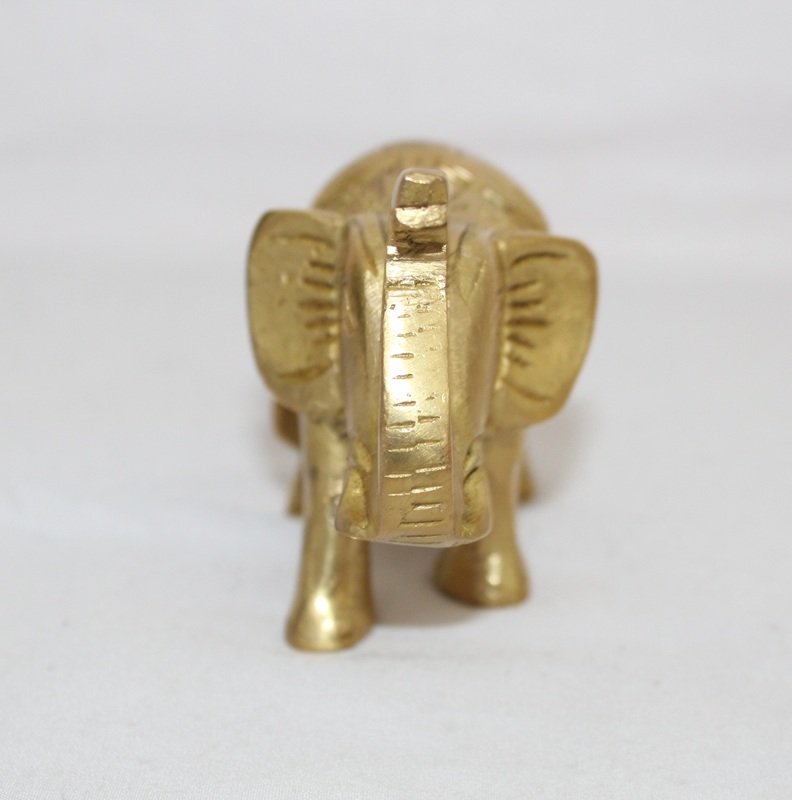 Pure Brass Elephant Handcrafted For Home Decor.