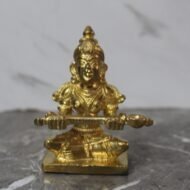 Handcrafted Brass Annapurna Devi Idol – Goddess of Food, Nourishment & Prosperity - 270 gm
