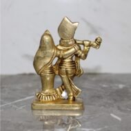 Handcrafted Brass Radha Krishna Murti – 360 gm - Image 2