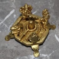 Handcrafted Brass Shivling with Nandi & Devotees – Traditional Brass Mahadev Pooja Sculpture - 410 gm - Image 2