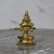 Handcrafted Brass Annapurna Devi Idol – Goddess of Food, Nourishment & Prosperity - 110 gm - Image 2