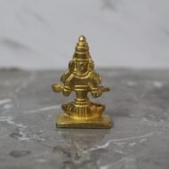 Handcrafted Brass Annapurna Devi Idol – Goddess of Food, Nourishment & Prosperity - 60 gm - Image 2
