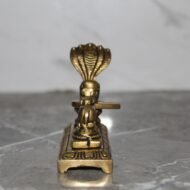 Handcrafted Brass Shivling with Nandi & Naag – Traditional Mahadev Pooja Idol for Home Temple - 230 gm - Image 2