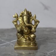 Handcrafted Brass Lord Ganesha Idol – 280 gm